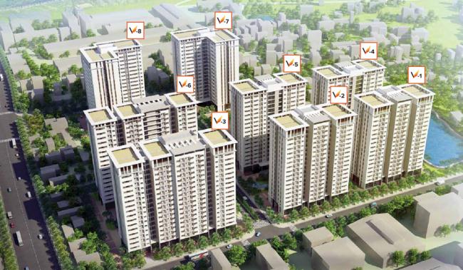 CĐT Hải Phát mở bán kiot các tòa V1 đến V8 của dự án The Vesta Phú Lãm LH 0936364126