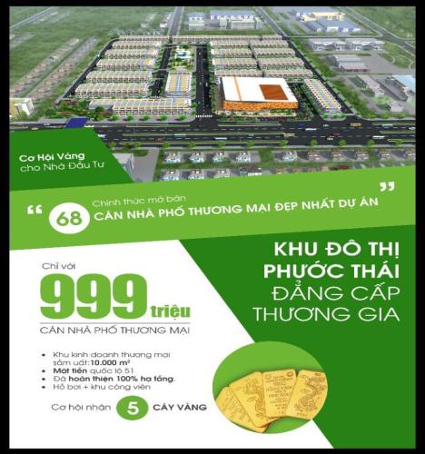 HOT !!! 30% sở hữu nhà phố Phước Thái – Biên Hòa – Đồng Nai