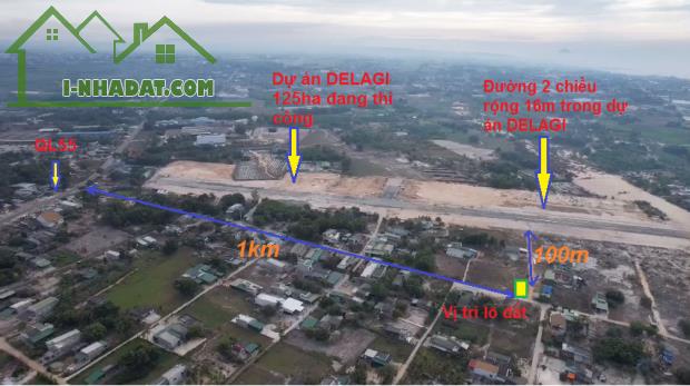 Bán đất LaGi, lô góc 2 mặt tiền,dân cư hiện hữu, trung tâm xã Tân Phước,khu nghỉ dưỡng tươ - 1