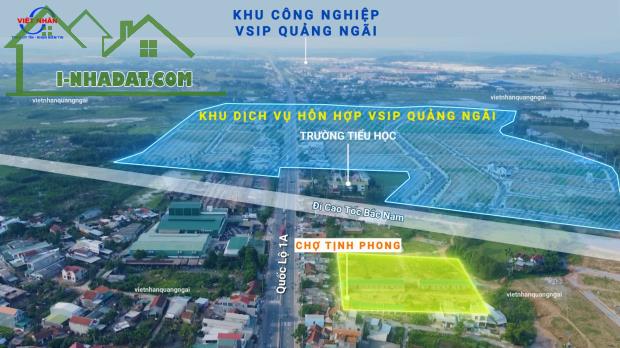 Bán đất nền dự án Khu dịch vụ hỗn hợp VSIP Quảng Ngãi, cửa ngõ KKT Dung Quất.