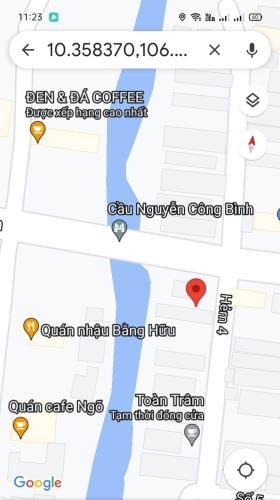Đất mặt tiền nhựa cách Nguyễn Công Bình 1 nền thuận tiện buôn bán kinh doanh Tien Giang