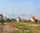 Bán đất Thị trấn Quang Minh, Mê Linh 54 m2, mặt tiền hơn 6m, ngõ thông, ô tô vào tận đất