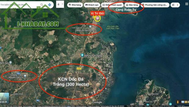 Lô góc 2 mặt tiền Vạn Hưng (PK12 KKT Vân Phong), cạnh đường ven biển 30m chỉ 10tr/m2
