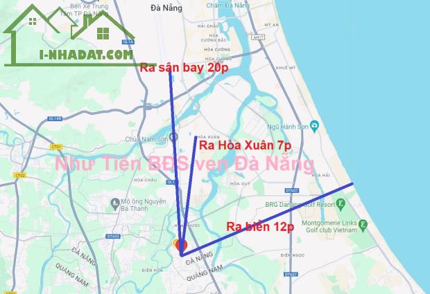 Bán đất Hòa Phước, Đà Nẵng đường ô tô ngang 8m dt 150m2 hơn 1 tỷ