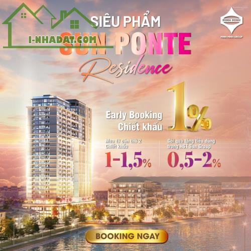 Càn bán căn hộ cao cấp  Sun Ponte ngay Cầu Rồng view pháo hoa sông Hàn, ck 20%, Giá chỉ