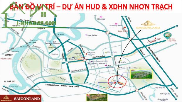 Saigonland Nhơn Trạch - Bán nền nhà vườn dự án Hud Nhơn Trạch Đồng Nai - 4