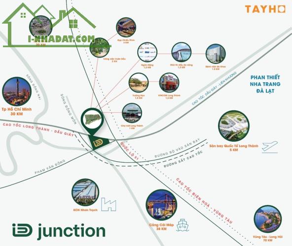 Biệt thự ID Junction giá chỉ từ 5.7 tỷ liền kề sân bay Long Thành. PKD 0912357447