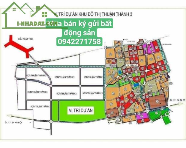 Bán đất khu đô thị thuận thành 3 BẮC Ninh