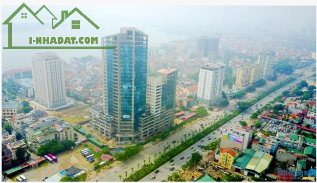 Bán 420m2 FULL THỔ CƯ mặt phố Võ Chí Công MT18m, Vuông, Lô góc 3 mặt đường ô tô vỉa hè 20m