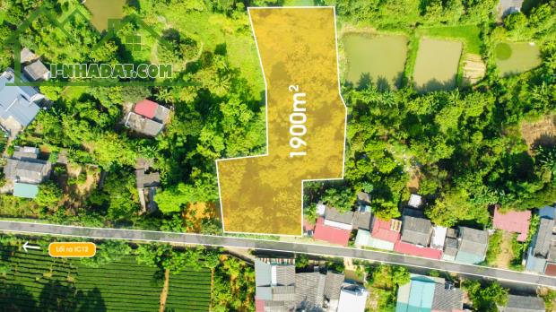 Chỉ 750 triệu có ngay lô đất thổ 1900m2, View Đồi chè, khai thác du lịch, trung tâm TP - 1