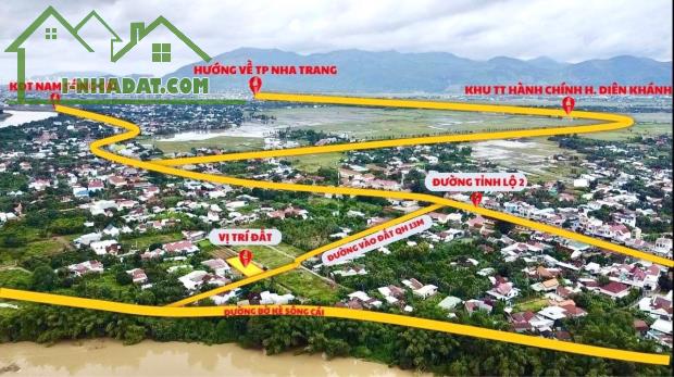 Đất Biệt Thư Ngang Hơn 15m Gần Sông Cái Ngay Uỷ Ban Xã Diên Lạc - 1