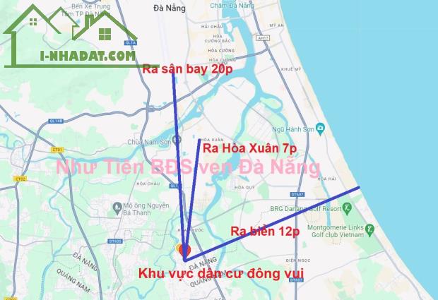 Bán lô đôi trục chính Hòa Phước, Hòa Vang, Đà Nẵng gần 300m2 có bán lẻ từng lô hơn 1 tỷ