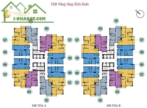 Chính chủ bán căn 3PN 2VS -90m2 Thống Nhất Complex 82 Nguyễn Tuân giá 4,3 tỷ - 1