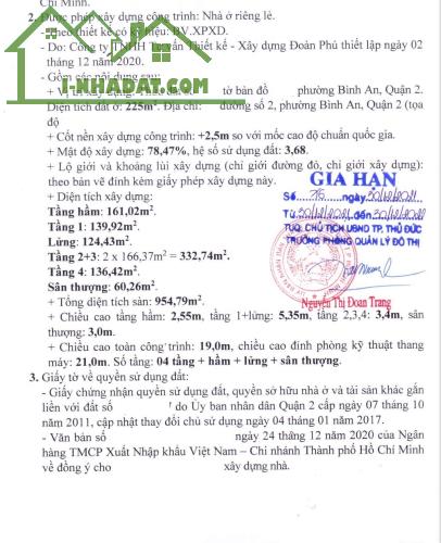 Bán đất có GPXD hầm 6 tầng khu Trần Não giá 53 tỷ TL - 2