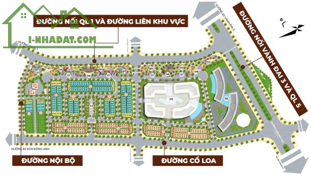 Bán căn liền kề dự án Calyx Residence 319 Uy Nỗ  Đông Anh