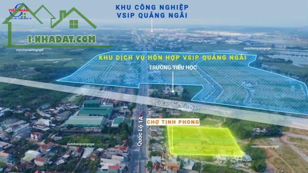 🔥🔥Đất nền Khu Dịch Vụ Hỗn Hợp VSIP Quảng Ngãi