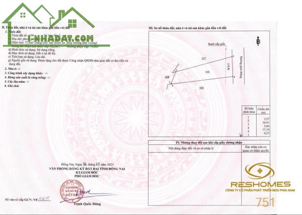 Bán đất phường Bửu Long, đường xe hơi gần trạm thu phí, sổ hồng riêng từng lô giá 1.75 tỷ - 5