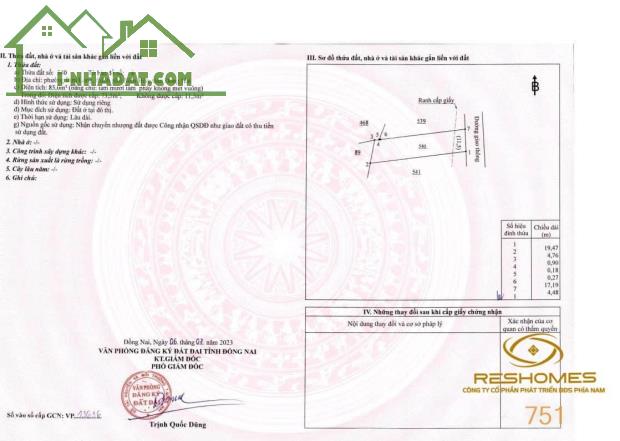 Bán đất phường Bửu Long, đường xe hơi gần trạm thu phí, sổ hồng riêng từng lô giá 1.75 tỷ - 3