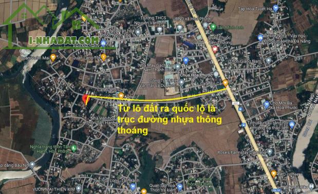 Cần bán lô nhà vườn Đà Nẵng 560m2 vuông vắn, ngang 25, đường nhựa ô tô thông thoáng, cách