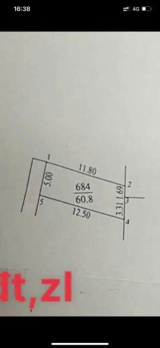 Bán Đất Thổ Cư Vân Canh, 60.8m2 Ngõ 2,5m cực nông chỉ 20m ra đường Ôtô tránh giá đầu tư. - 3