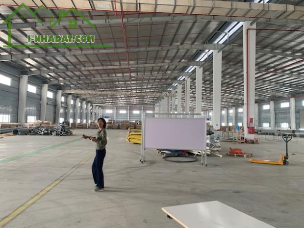 Cho thuê kho xưởng mới DT 8000m2 KCN Minh Quang, Mỹ Hào, Hưng Yên.