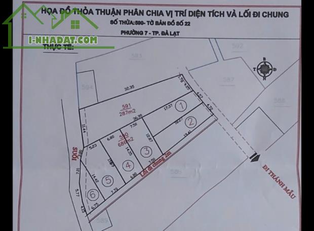 SỞ HỮU NGAY LÔ ĐẤT 2 MẶT TIỀN – GIÁ TỐT – CHÍNH CHỦ CẦN BÁN Đất Thánh Mẫu, Đà Lạt - 1