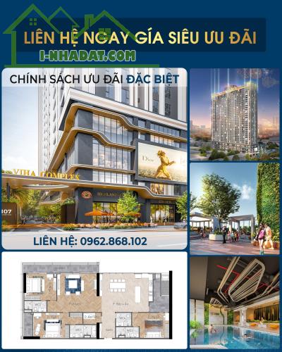 Bảng hàng trực tiếp CĐT! Căn 3PN (93m2, 97m2, 117m2) full nội thất cao cấp, vay 0%, CK 5%