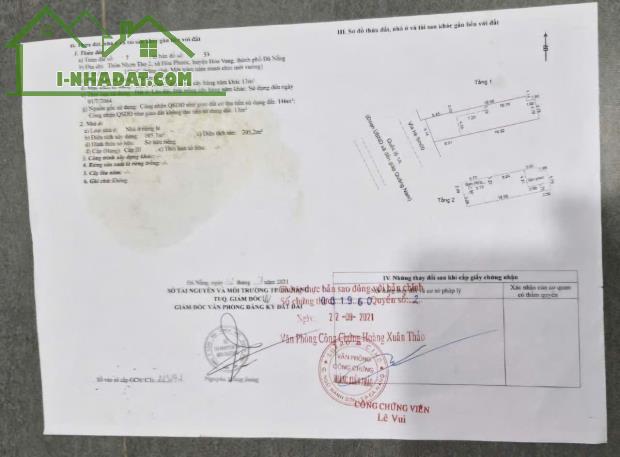 2j bán nhà mặt tiền ql1a Hòa Phước, Đà Nẵng ngang 6m chỉ hơn 4 tỷ - 5