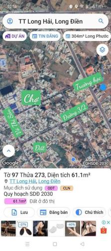 Cần bán gấp lô đất thị trấn long hải cách biển chỉ 500m - 1