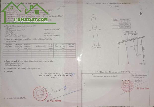 CHÍNH CHỦ Cần Bán Nhà Cấp 4 Tại KP Suối Nhum, P. Hắc Dịch, TX Phú Mỹ, Bà Rịa Vũng Tàu - 1