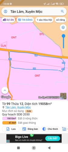 Chủ bán 2ha,266m mặt tiền nhựa tân lâm xuyên mộc có sẳn 2 nhà c4 - 3