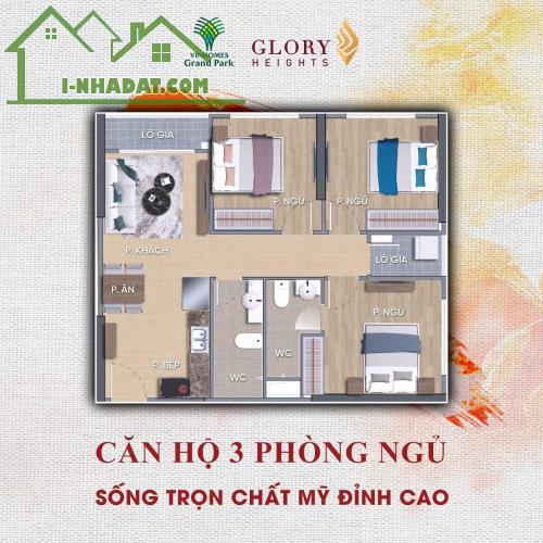 VINHOME GRAND PARK CĂN HỘ 3PN - 81M2 CÒN 4.1 TỶ, VAY 70% MIỄN GỐC + LÃI + PHẠT 48 THÁNG - 1