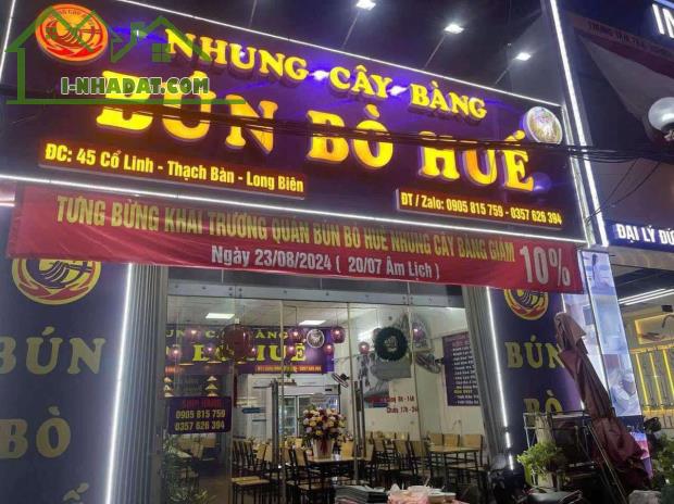 SANG NHƯỢNG QUÁN BÚN BÒ HUẾ VỊ TRÍ ĐẮC ĐỊA 45 CỔ LINH - 2