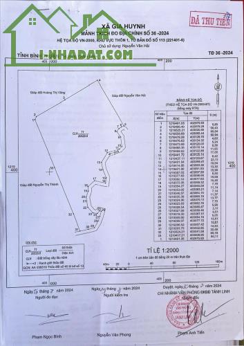 Bán Đất Thôn 1, Xã Gia Huynh, Huyện Tánh Linh, Tỉnh Bình Thuận, 56,000m2 Giá 88 Tỷ - 1