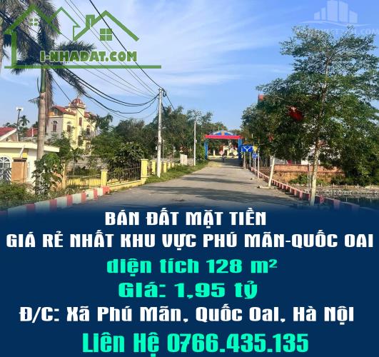 CHÍNH CHỦ BÁN ĐẤT MẶT TIỀN GIÁ RẺ NHẤT KHU VỰC PHÚ MÃN-QUỐC OAI