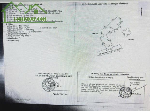 Chào Bán Nhà 3 Tầng  3mê - Trung Tâm Thành Phố- địa chỉ 108/18a ĐIỆN BIÊN PHỦ - 1