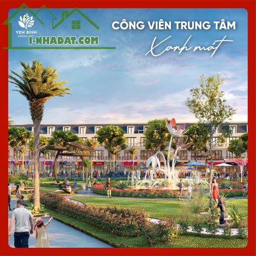 Bán đất nền khu đô thì Yên Bình Green City Thái Nguyên, DT 97.5M2 - 1