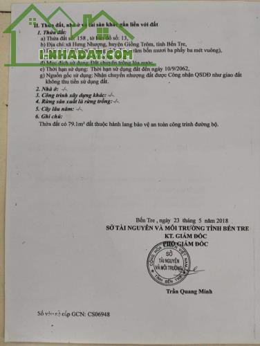 %%CHÍNH CHỦ CẦN BÁN NHÀ XƯỞNG TẠI XÃ HƯNG NHƯỢNG - HUYỆN GIỒNG TRÔM - BẾN TRE. - 2