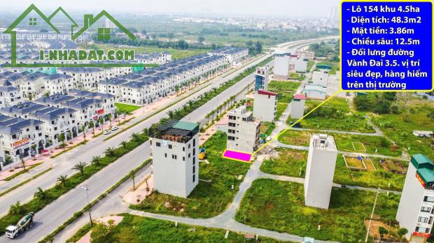 Bán Đất Dịch Vụ Vân Canh Khu 4,5ha, 48,3m2 Mặt đường 12m cả vìa hè. Mặt sau vành đai 3.5. - 2