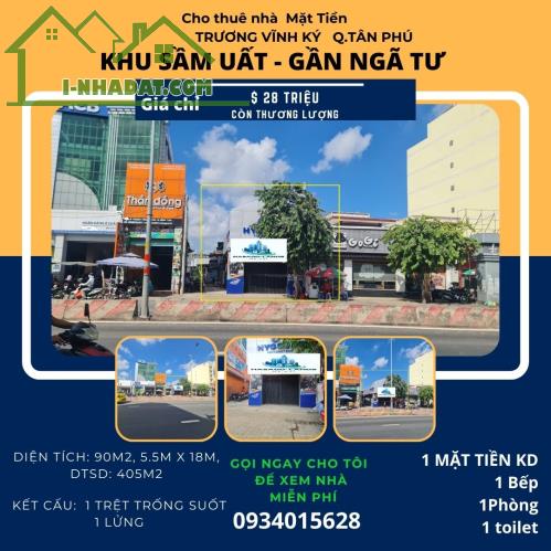 CỰC SỐC - Cho thuê nhà 2 Mặt Tiền Lê Trọng Tấn 99m2, 28Triệu - 4