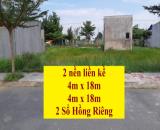 2 Nền Đất Liền Kề (2 Sổ Hồng Riêng) Có Bán Lẻ 1 Nền