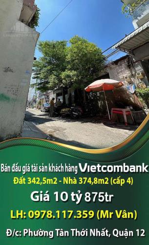 Bán đấu giá tài sản khách hàng Vietcombank, đất 342,5m2, 10.875.524.274 đồng - 4