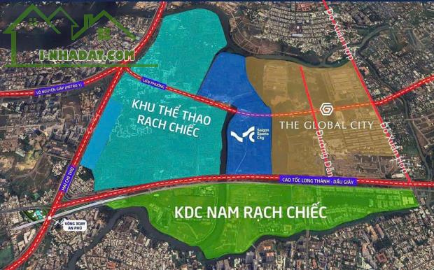 6x20 Nam Rạch Chiếc, Xây 4 Tầng chỉ 175tr/m2 Sát The Global City, Đường rộng đẹp