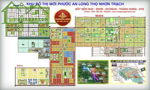 Saigonland Cần bán 20 nền đất dự án HUD và XDHN sổ sẵn với giá cực tốt tại Nhơn Trạch