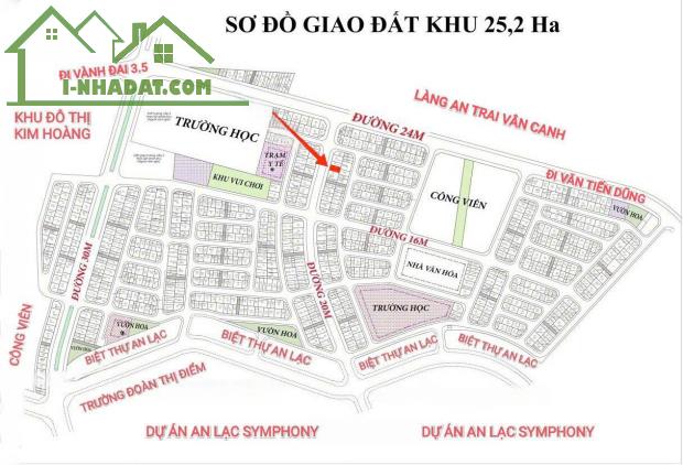 Bán Đất Dịch Vụ Vân Canh Khu 25,2ha. 43,3m2 Mặt Đường 12m. Vuông Vắn Cực Đẹp Giá Đầu Tư. - 3