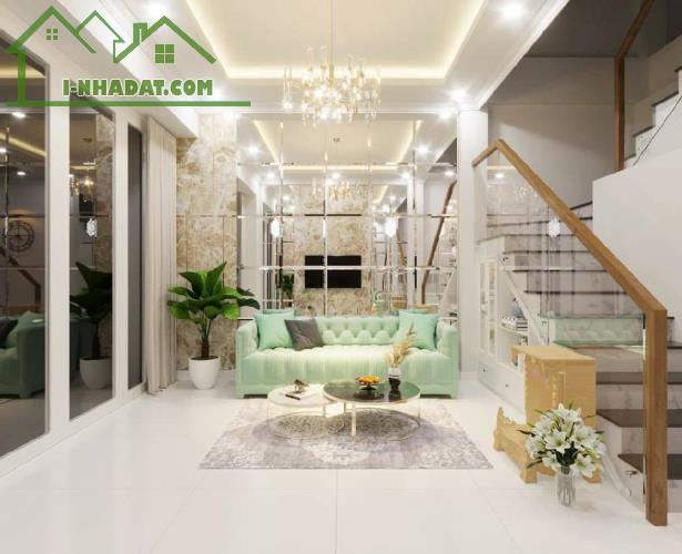 Nguyễn Xí bình thạnh nhà bán 42m2 4 tầng mới full nộ thất ngang hơn 4m nhỉnh nhẹ 6 tỷ - 1