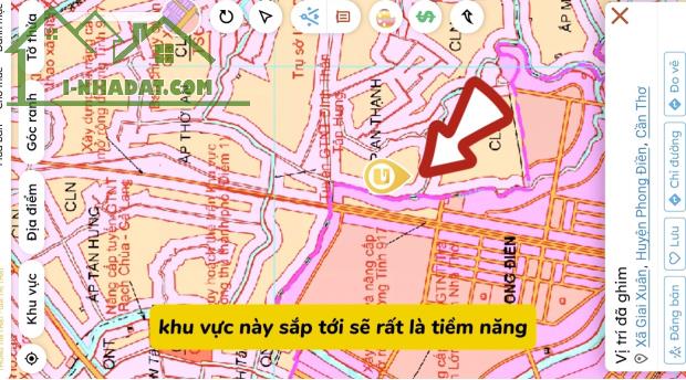 Nền 323m2 có 100m2 thổ cư Giai Xuân, Phong Điền - 2