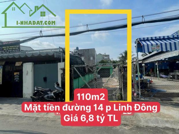 Đất mặt tiền kinh doanh đường 14 phường Linh Đông. Vị trí đắc địa giá tốt nhất - 2