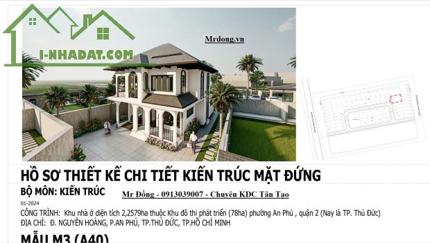 (Mới) Đất biệt thự đơn lập An Phú  313,5m2 Chỉ 47 tỷ KDC Tân Tạo Quận 2 - 4