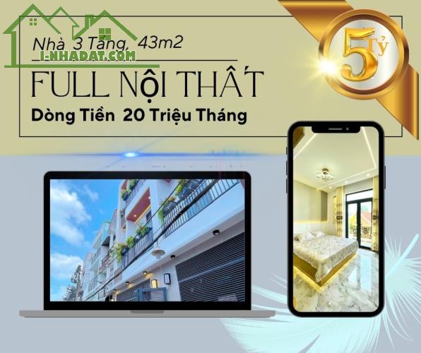 Bán nhà quận tân bình,Nhà kế Vincom Plaza Cộng Hòa,dòng tiền 20 tr/th, full NT,4.9Tỷ